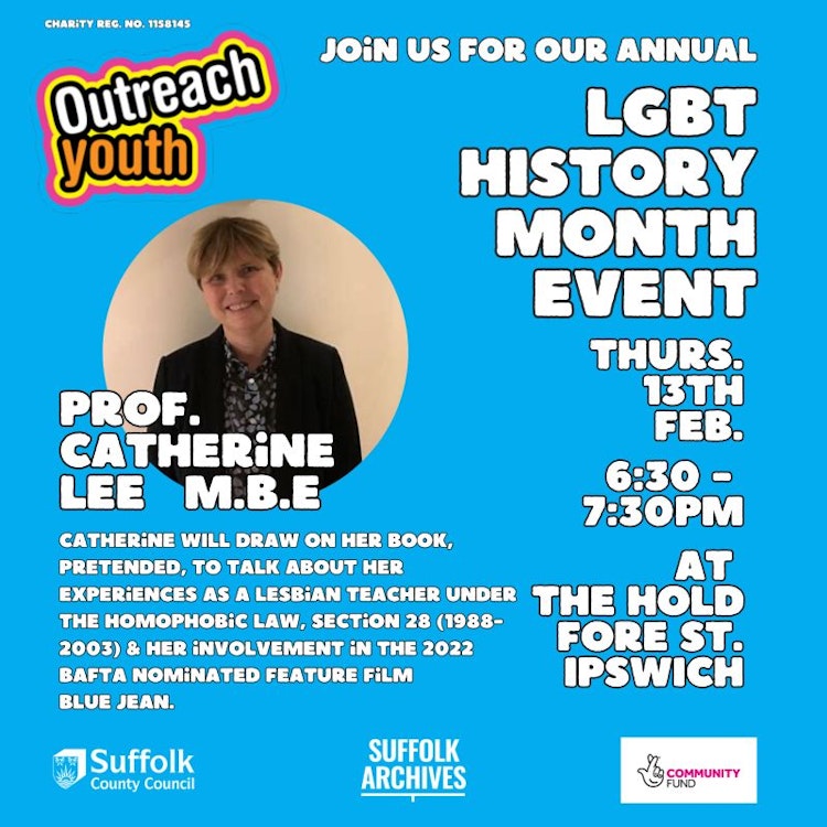 LGBT+ History Month Talk with Professor Catherine Lee MBE